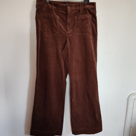 Ladies SZ 33 T J Crew Factory Lizzie Brown Corduroy Pants - Picture 1 of 5